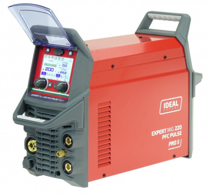 Spawarka sterowana mikroprocesorem inwertorowa EXPERT MIG 220 PFC PULSE Pro5 LCD IDEAL EXMIG220P