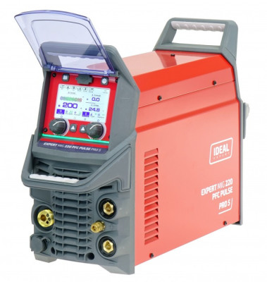 Spawarka sterowana mikroprocesorem inwertorowa EXPERT MIG 220 PFC PULSE Pro5 LCD IDEAL EXMIG220P