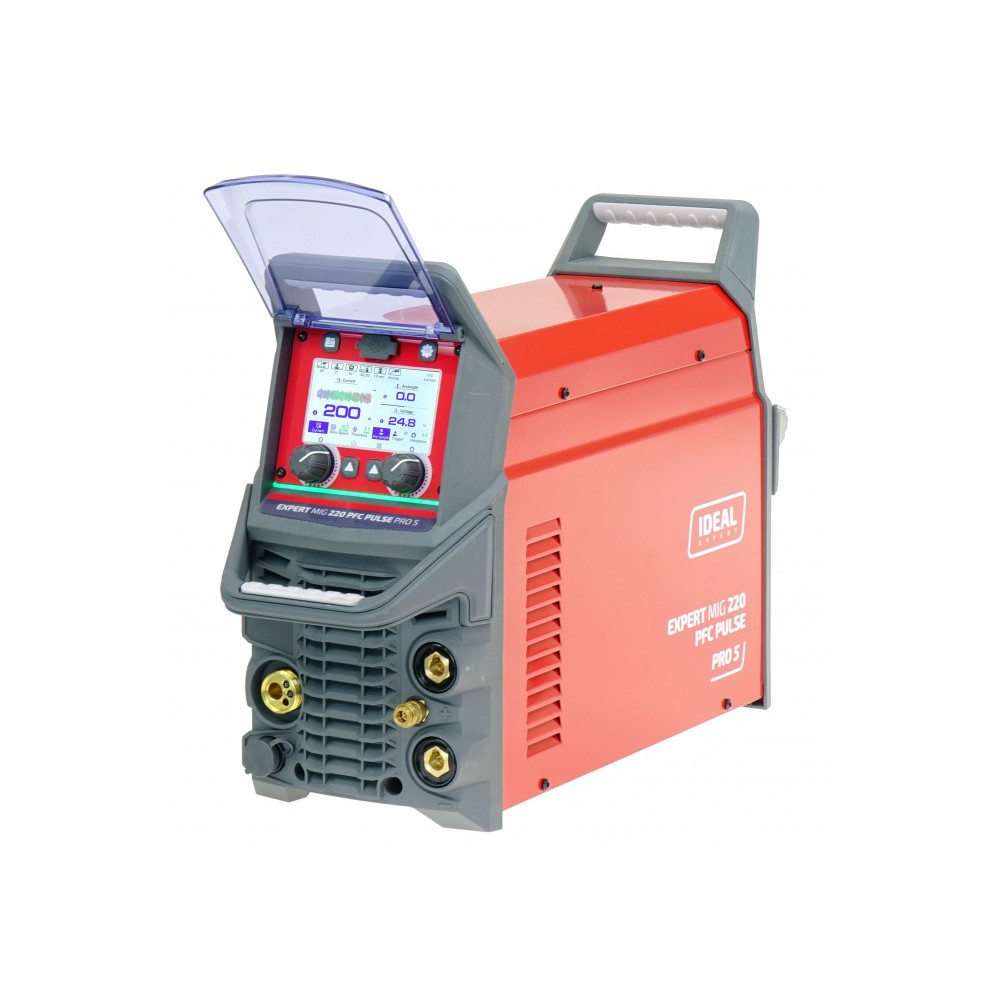 Spawarka sterowana mikroprocesorem inwertorowa EXPERT MIG 220 PFC PULSE Pro5 LCD IDEAL EXMIG220P