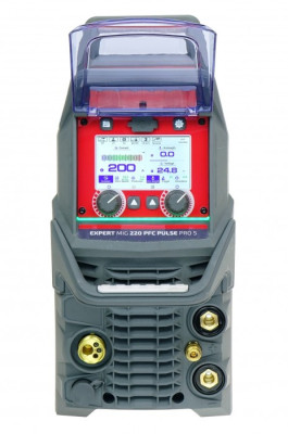 Spawarka sterowana mikroprocesorem inwertorowa EXPERT MIG 220 PFC PULSE Pro5 LCD IDEAL EXMIG220P