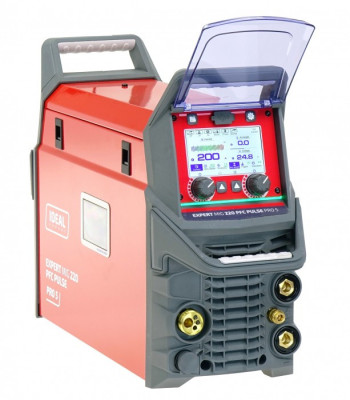 Spawarka sterowana mikroprocesorem inwertorowa EXPERT MIG 220 PFC PULSE Pro5 LCD IDEAL EXMIG220P