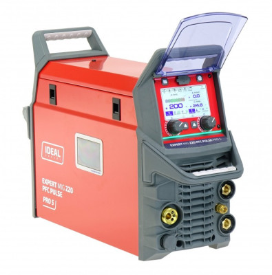 Spawarka sterowana mikroprocesorem inwertorowa EXPERT MIG 220 PFC PULSE Pro5 LCD IDEAL EXMIG220P