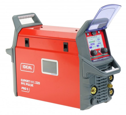Spawarka sterowana mikroprocesorem inwertorowa EXPERT MIG 220 PFC PULSE Pro5 LCD IDEAL EXMIG220P