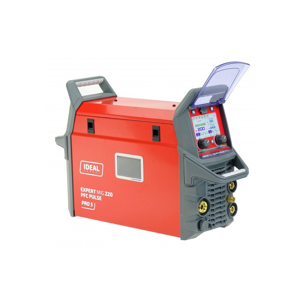 Spawarka sterowana mikroprocesorem inwertorowa EXPERT MIG 220 PFC PULSE Pro5 LCD IDEAL EXMIG220P