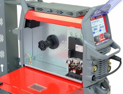 Profesjonalny inwertorowy półautomat spawalniczy EXPERT MIG 380W PULSE Pro7 LCD +chłodnica, wózek IDEAL EXMIG380WP