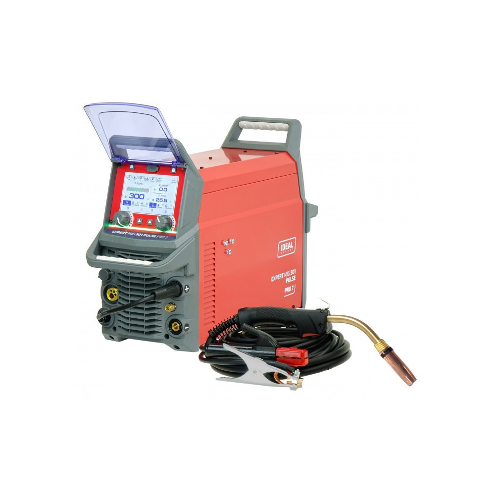 Profesjonalny inwertorowy półautomat spawalniczy EXPERT MIG 301 PULSE Pro7 LCD IDEAL EXMIG301P