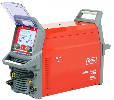 Profesjonalny inwertorowy półautomat spawalniczy EXPERT MIG 301 PULSE Pro7 LCD IDEAL EXMIG301P