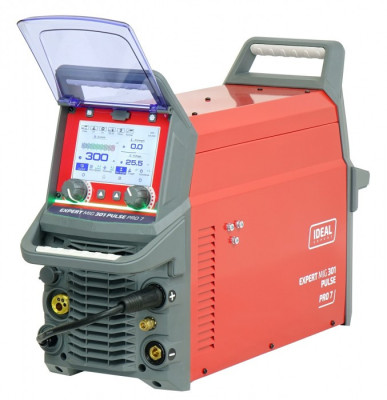 Profesjonalny inwertorowy półautomat spawalniczy EXPERT MIG 301 PULSE Pro7 LCD IDEAL EXMIG301P