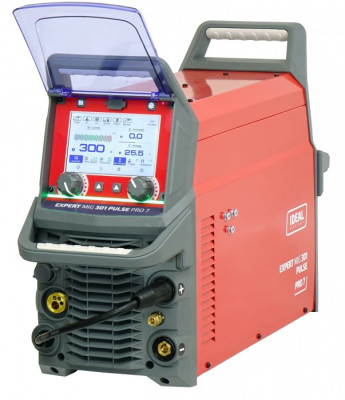 Profesjonalny inwertorowy półautomat spawalniczy EXPERT MIG 301 PULSE Pro7 LCD IDEAL EXMIG301P
