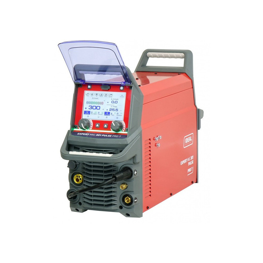 Profesjonalny inwertorowy półautomat spawalniczy EXPERT MIG 301 PULSE Pro7 LCD IDEAL EXMIG301P