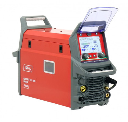 Profesjonalny inwertorowy półautomat spawalniczy EXPERT MIG 301 PULSE Pro7 LCD IDEAL EXMIG301P
