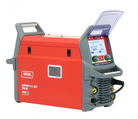 Profesjonalny inwertorowy półautomat spawalniczy EXPERT MIG 301 PULSE Pro7 LCD IDEAL EXMIG301P