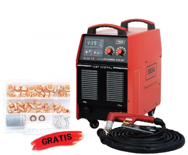 Urządzenie do cięcia plazmowego TECNO PLASMA 115 HF + zestaw startowy IDEAL TPLASMA115/P1