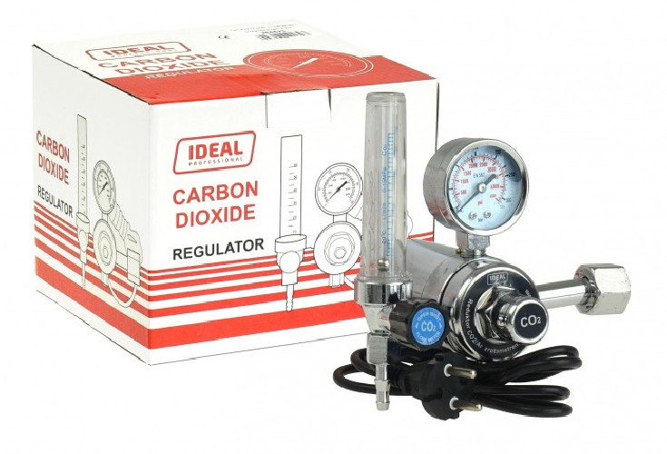 Reduktor CO2/Ar z rotametrem i podgrzewaczem 230V IDEAL 265523