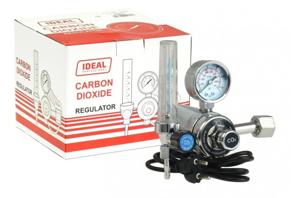 Reduktor CO2/Ar z rotametrem i podgrzewaczem 230V IDEAL 265523