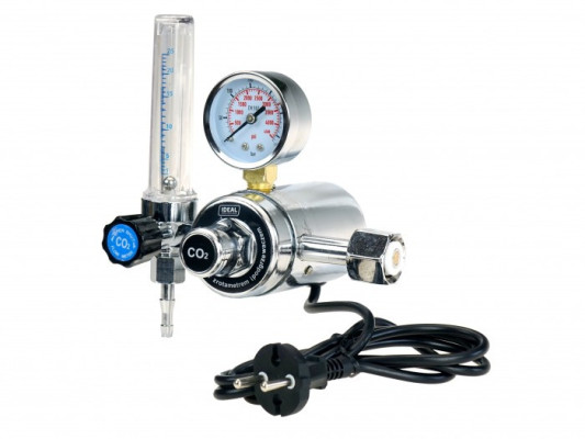 Reduktor CO2/Ar z rotametrem i podgrzewaczem 230V IDEAL 265523