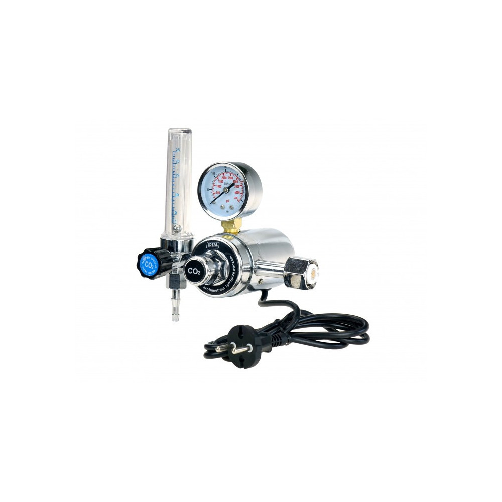 Reduktor CO2/Ar z rotametrem i podgrzewaczem 230V IDEAL 265523