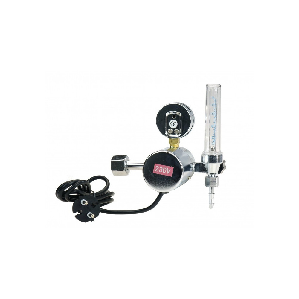 Reduktor CO2/Ar z rotametrem i podgrzewaczem 230V IDEAL 265523