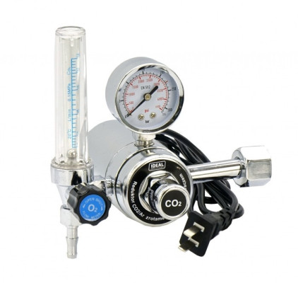 Reduktor CO2/Ar z rotametrem i podgrzewaczem 36V IDEAL 265500