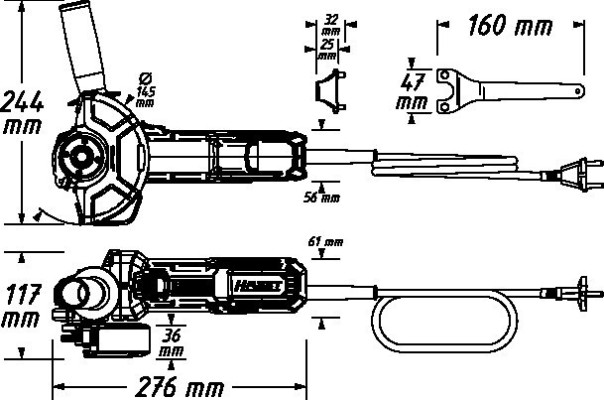 Szlifierka kątowa ⌀ 125 mm Hazet 9633-10 Katalog promocyjny 2025