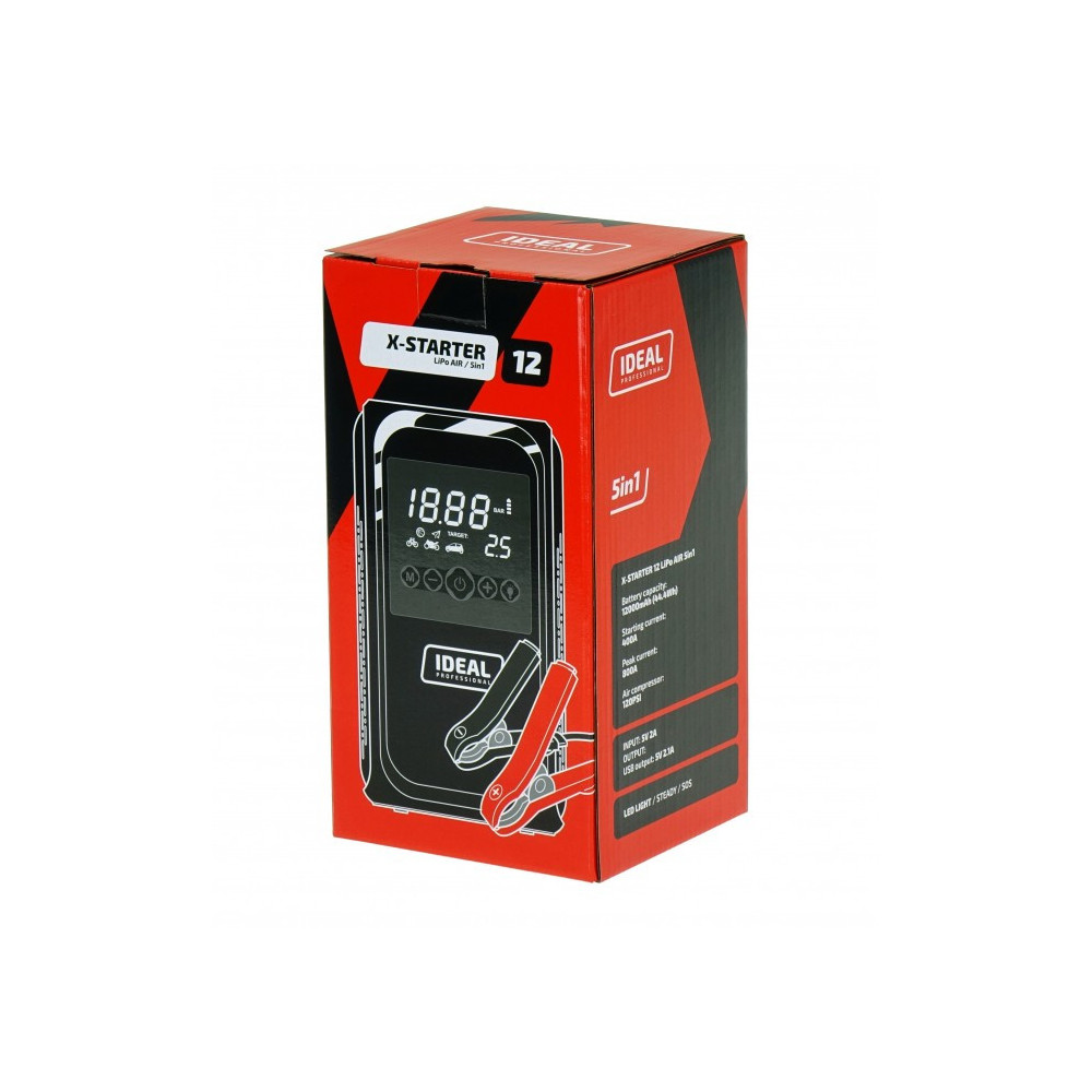 Przenośne urządzenie do wspomagania rozruchu X-STARTER 12 LiPo AIR 5in1 IDEAL XSTARTER12AIR