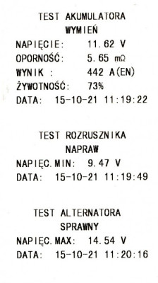Tester z drukarką BDT4000 IDEAL