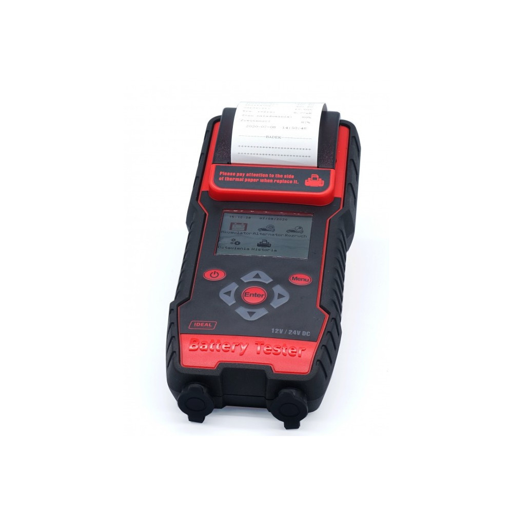 Tester z drukarką BDT7000 WET/EFB/GEL/AGM +walizka IDEAL