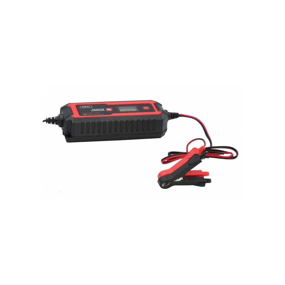 Inteligentny, przenośny prostownik PRAKTIK CHARGER 4 LCD 6/12V IDEAL PCHARGE4V2