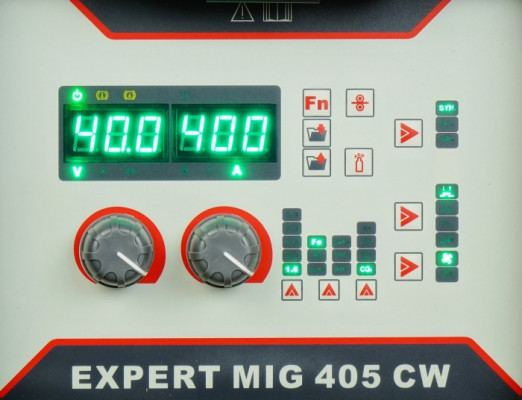 Sterowany mikroprocesorem inwertorowy półautomat spawalniczy EXPERT MIG 405 CW COMPACT SYNERGIC IDEAL EXMIG405CW