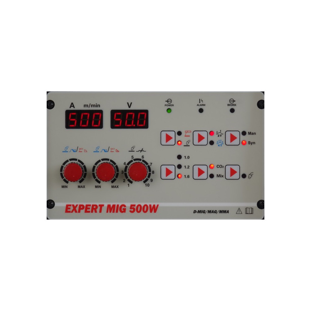 Profesjonalny inwertorowy półautomat spawalniczy EXPERT MIG 500W SYNERGIC + podajnik IDEAL EXMIG500W