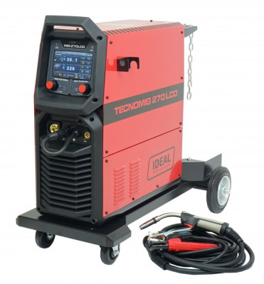 Profesjonalny synergiczny półautomat spawalniczy TECNO MIG 270 LCD SYNERGIC IDEAL TMIG270LCD