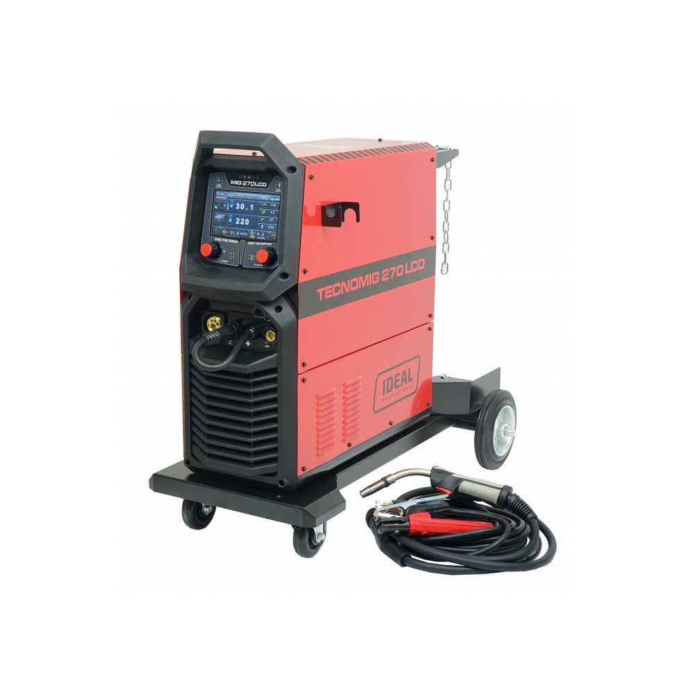 Profesjonalny synergiczny półautomat spawalniczy TECNO MIG 270 LCD SYNERGIC IDEAL TMIG270LCD