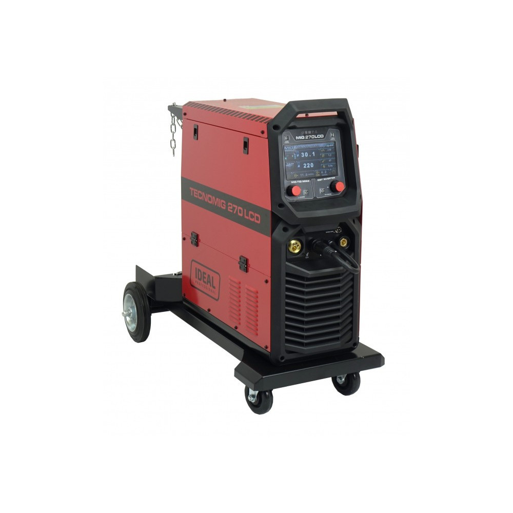 Profesjonalny synergiczny półautomat spawalniczy TECNO MIG 270 LCD SYNERGIC IDEAL TMIG270LCD