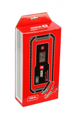 Inteligentny, przenośny prostownik PRAKTIK CHARGER 8 LCD 6/12V IDEAL  PCHARGE8