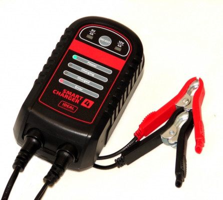 Inteligentny prostownik do ładowania akumulatorów SMART CHARGER 4 6/12V IDEAL SMART4