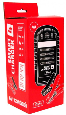 Inteligentny prostownik do ładowania akumulatorów SMART CHARGER 4 6/12V IDEAL SMART4
