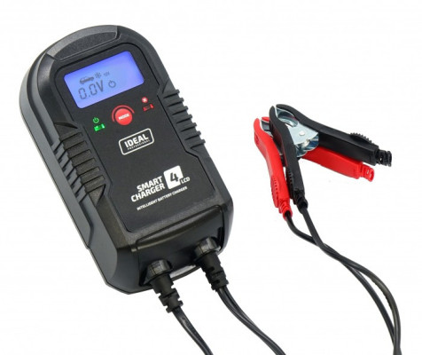 Inteligentny prostownik do ładowania akumulatorów SMART CHARGER 4 LCD 6/12V IDEAL SMART4LCD