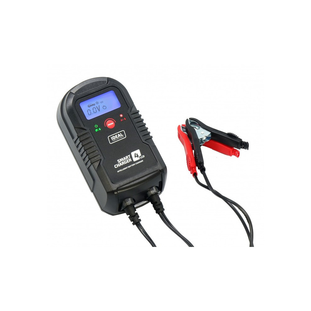 Inteligentny prostownik do ładowania akumulatorów SMART CHARGER 4 LCD 6/12V IDEAL SMART4LCD