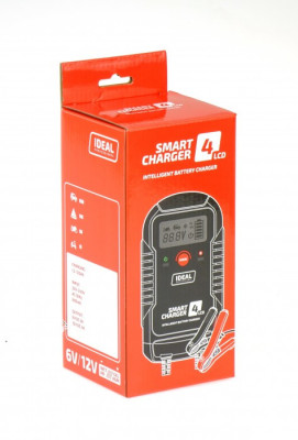 Inteligentny prostownik do ładowania akumulatorów SMART CHARGER 4 LCD 6/12V IDEAL SMART4LCD
