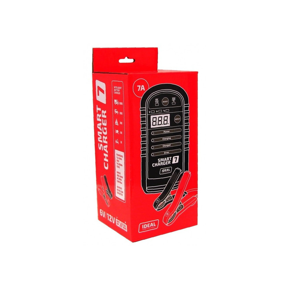 Inteligentny prostownik do ładowania akumulatorów SMART CHARGER 7 6/12V IDEAL SMART7