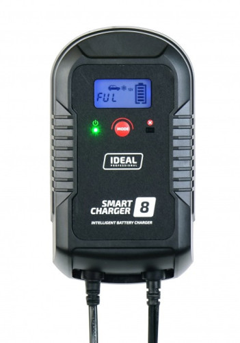 Inteligentny prostownik do ładowania akumulatorów SMART CHARGER 8 LCD 6/12V IDEAL SMART8LCD