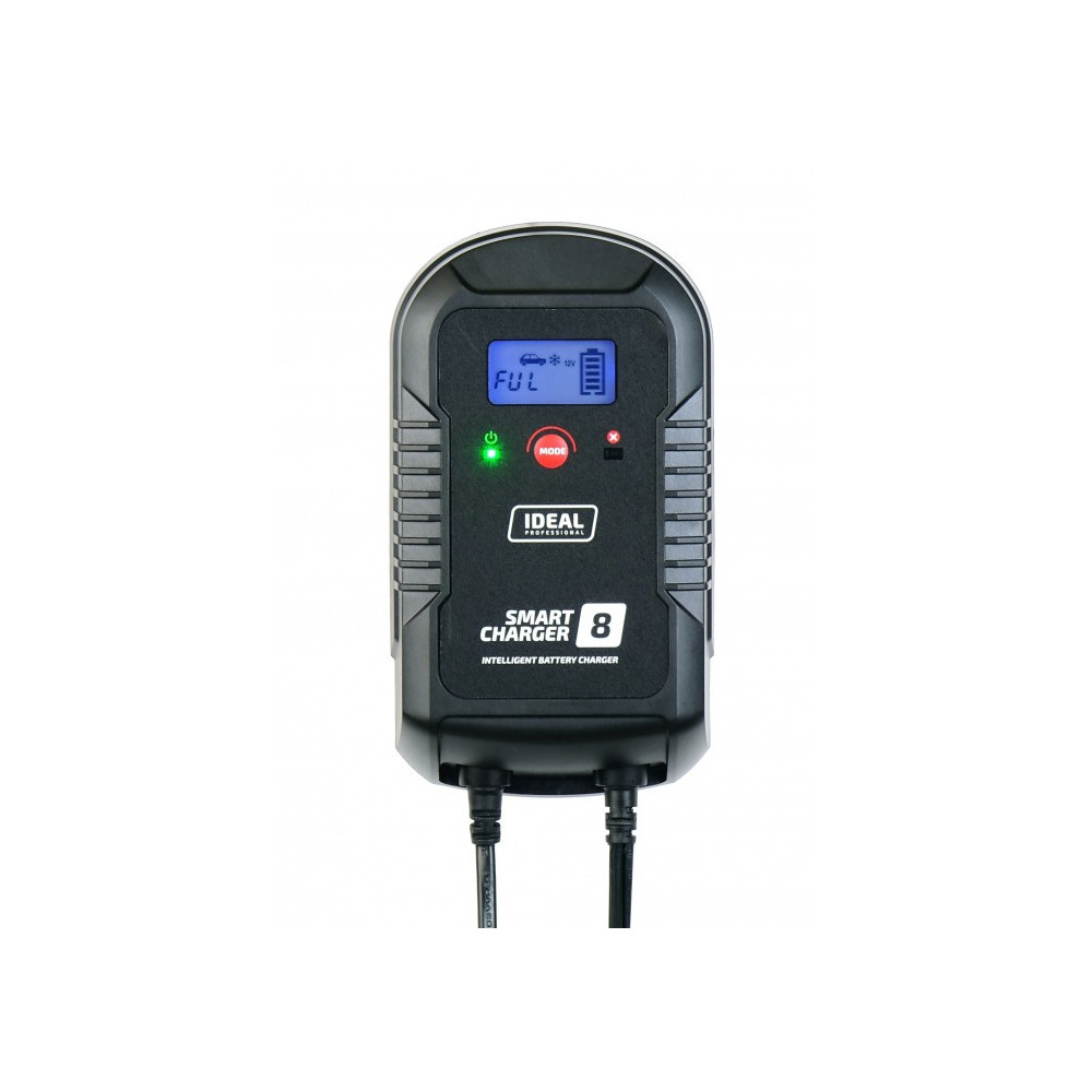 Inteligentny prostownik do ładowania akumulatorów SMART CHARGER 8 LCD 6/12V IDEAL SMART8LCD