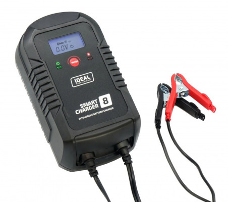Inteligentny prostownik do ładowania akumulatorów SMART CHARGER 8 LCD 6/12V IDEAL SMART8LCD