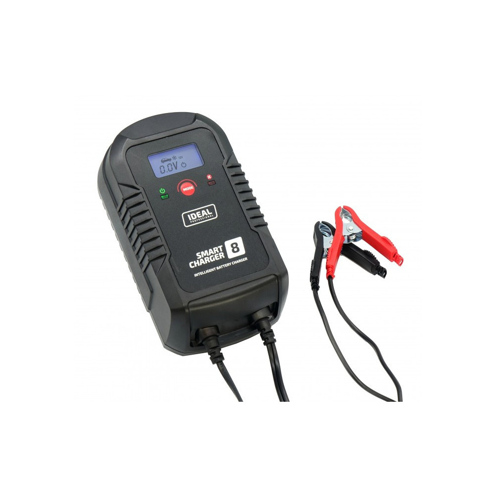 Inteligentny prostownik do ładowania akumulatorów SMART CHARGER 8 LCD 6/12V IDEAL SMART8LCD