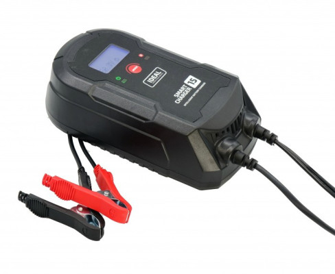 Inteligentny prostownik do ładowania akumulatorów SMART CHARGER 15 LCD 12/24V IDEAL SMART15LCD