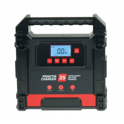 Inteligentny prostownik do ładowania akumulatorów PRAKTIK CHARGER 25 LCD 12/24V Lithium IDEAL PCHARGE25