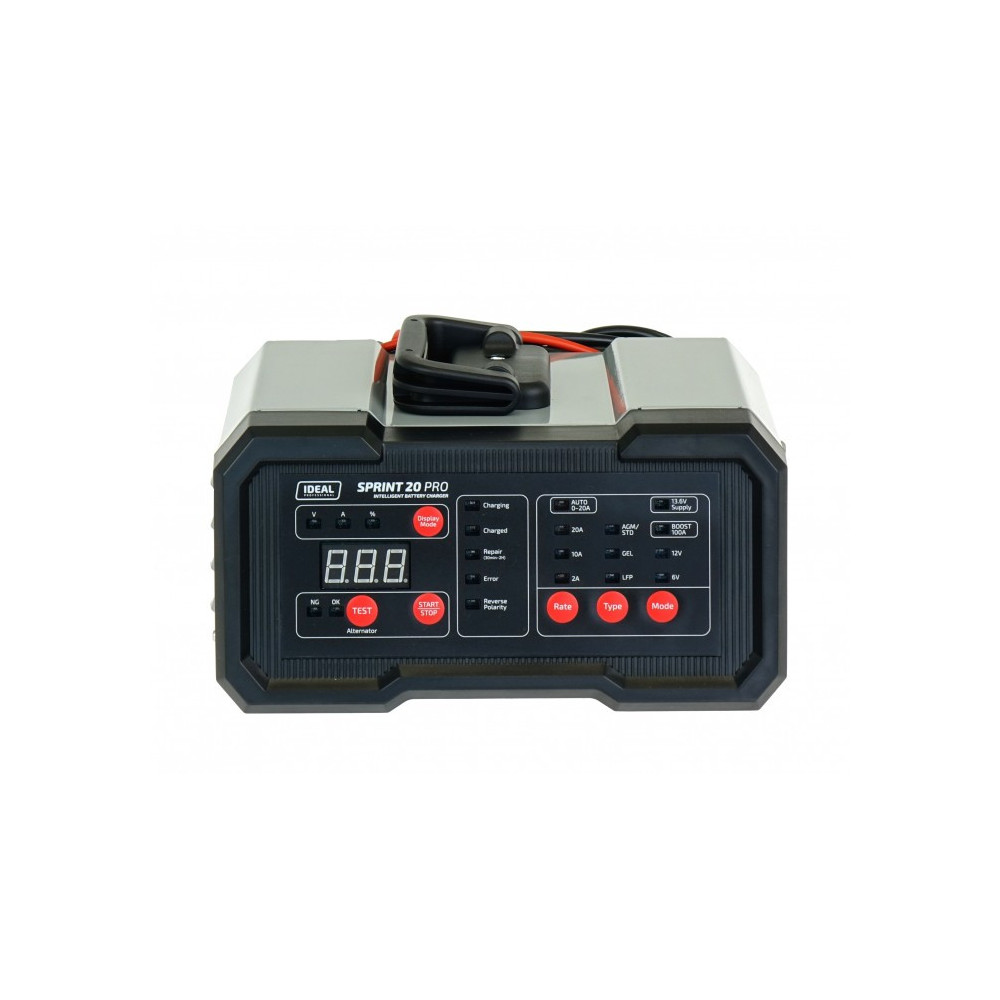 Prostownik do ładowania i rozruchu SPRINT 20 PRO WET/AGM/Lithium 6/12V IDEAL SPRINT20PRO