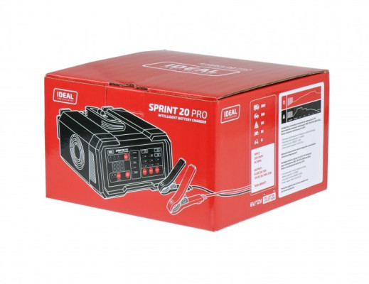 Prostownik do ładowania i rozruchu SPRINT 20 PRO WET/AGM/Lithium 6/12V IDEAL SPRINT20PRO
