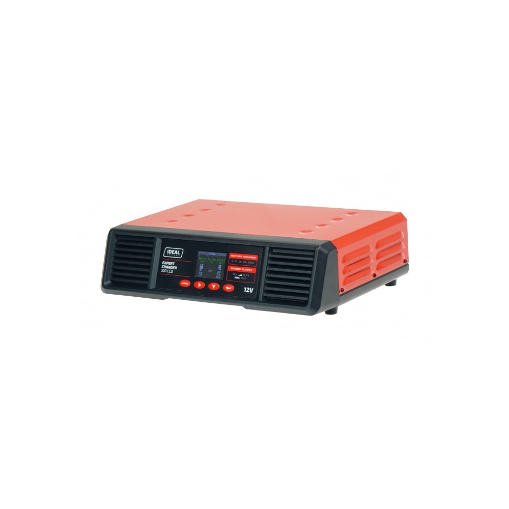 Inteligentny prostownik do ładowania akumulatorów EXPERT CHARGER 100 LCD 12V IDEAL  EXCHARGE100