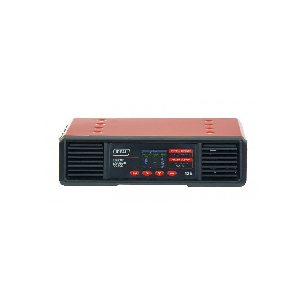 Inteligentny prostownik do ładowania akumulatorów EXPERT CHARGER 100 LCD 12V IDEAL  EXCHARGE100